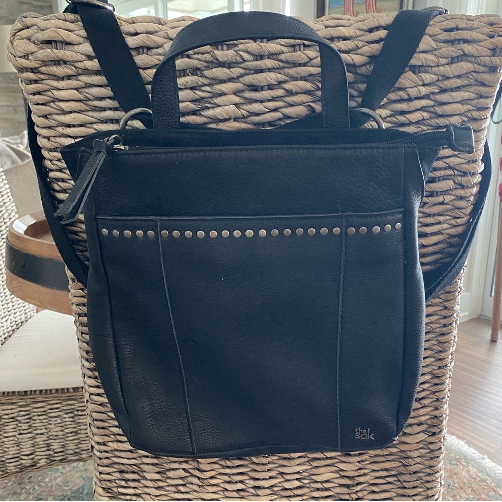 The Sak Black Leather backpack